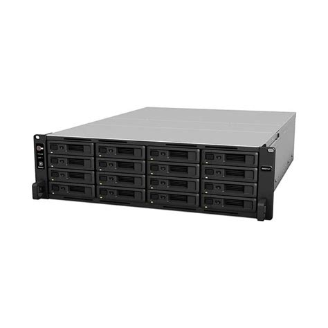 RackStation 16-bay (up to 40-bay); Octa Core 2.1 GHz; 16GB DDR4 ECC UDIMM RAM (up to 64GB); 4x GbE LAN; 2x10GbE LAN; 2x USB3.2